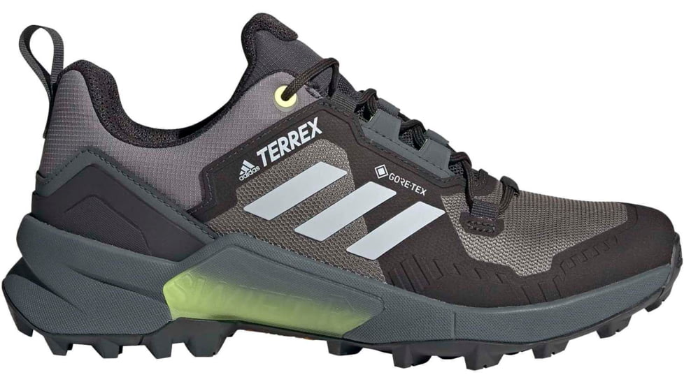 Adidas Terrex Swift R3 GTX Shoes - Women's, Grey Three/Halo Silver/Hi-Res Yellow, 10, FW2781-036-10