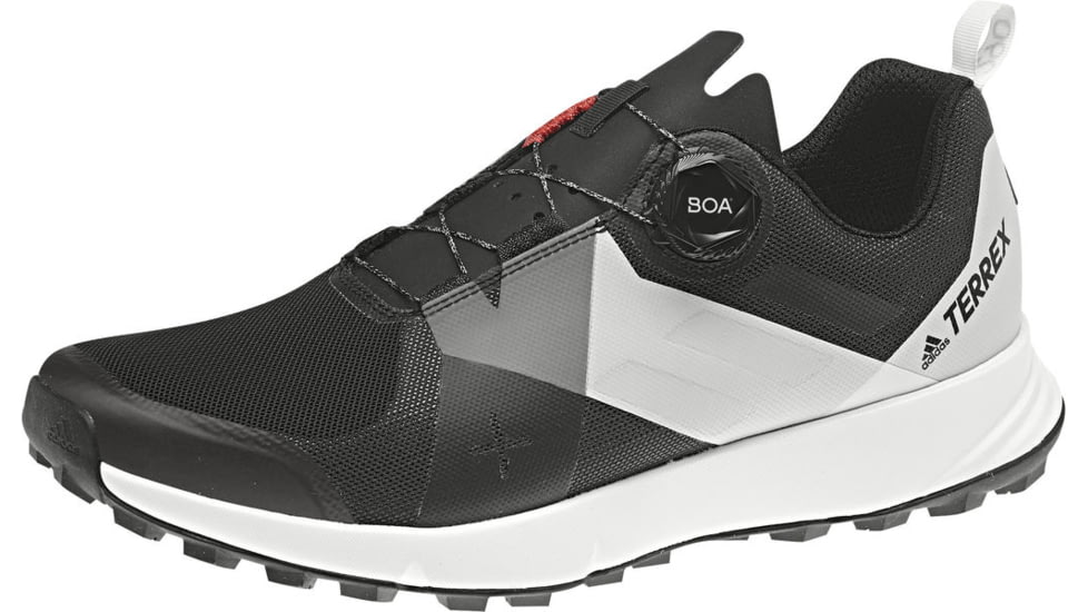 Adidas Terrex Two Boa Trail Running Shoe - Men's, Black/Translucent/White, 10, CM7574-10