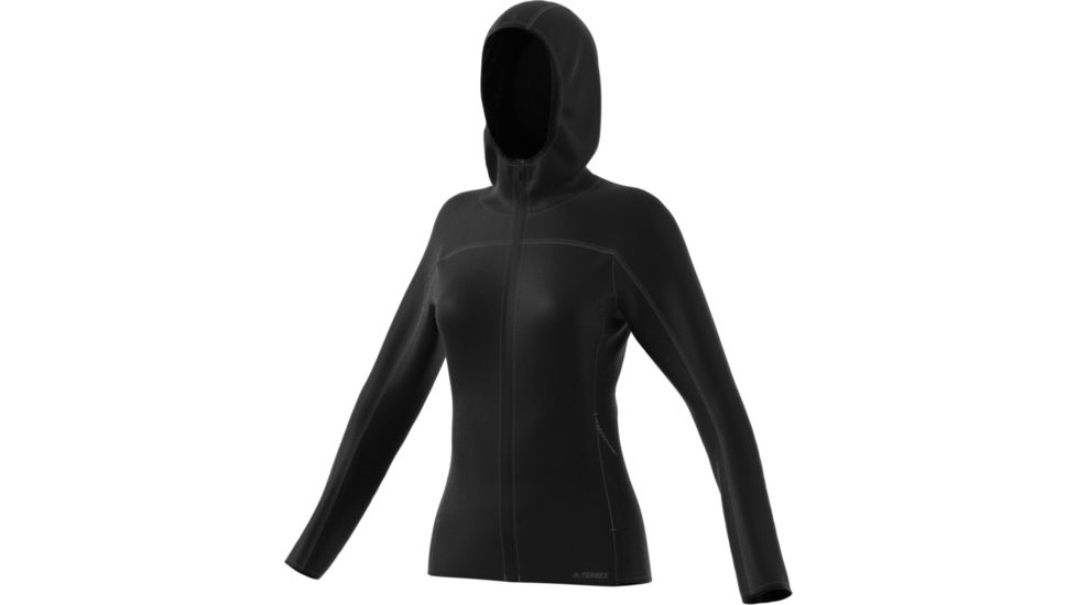Adidas Terrex Tracerocker Hooded Fleece Thermal Jacket - Women's, Black, DQ1517-DEMO