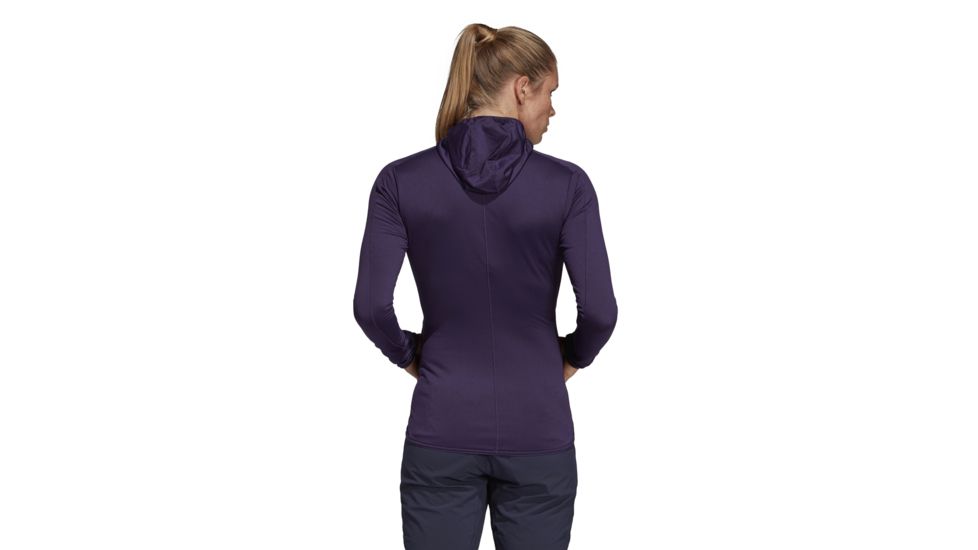 Adidas Terrex Tracerocker Hooded Fleece Thermal Jacket - Women's, Legend Purple, DT4134-DEMO