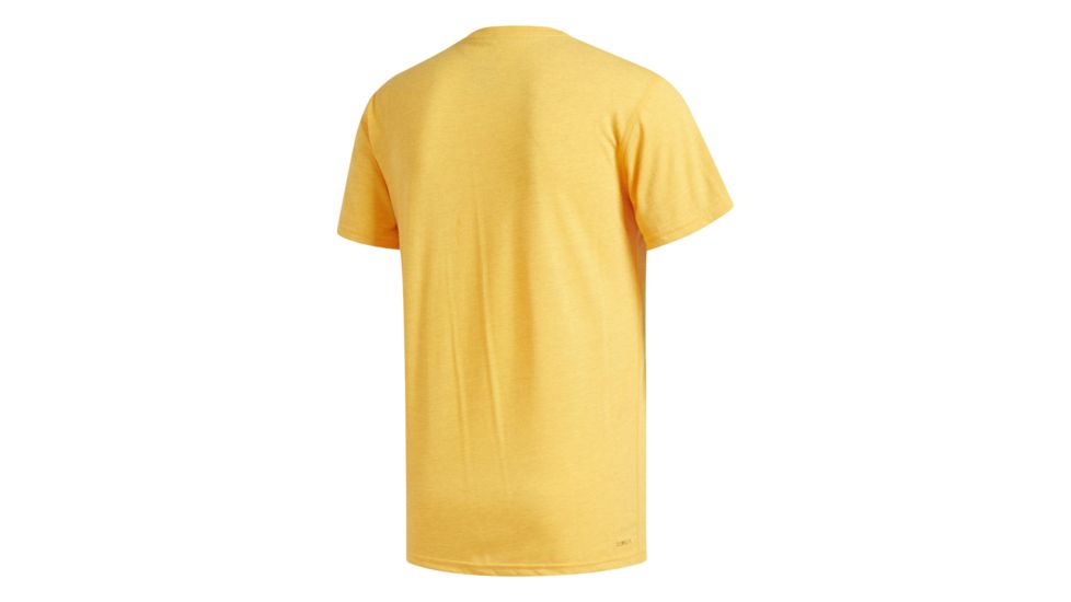 Adidas Terrex Ultimate  Men's Short Sleeve Tee, Solar Gold/Colored Heather, 2XL, CW1856-2XL