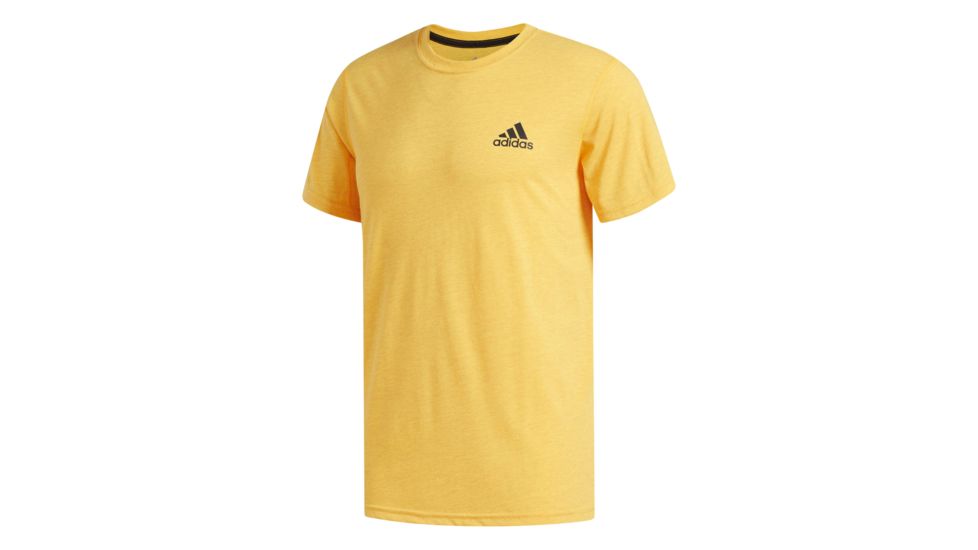 Adidas Terrex Ultimate  Men's Short Sleeve Tee, Solar Gold/Colored Heather, 2XL, CW1856-2XL