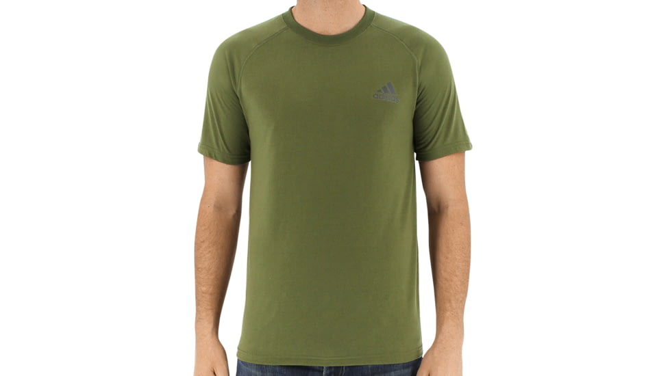 Adidas Terrex Ultimate Short Sleeve Tee - Men's-Olive Cargo/Black-Small