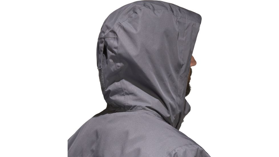 Adidas Terrex Wandertag Mens Rain Jacket, Grey Five, 2XL, BR5320-2XL