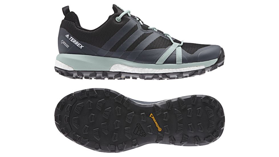 Adidas Terrex Women's Terrex Agravic GTX Trailrunning Shoes, Carbon/Grey Three/Ash Green, 7 US, CM7648-7