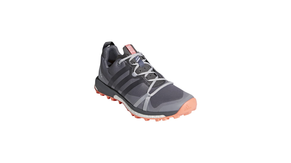 Adidas Terrex Women's Terrex Agravic Trailrunning Shoes, Grey Three/Grey Four/Chalk Coral, 5 US, CQ1732-5