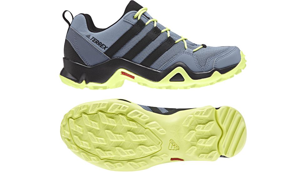 Adidas Terrex Women's Terrex AX2R Hiking Shoes, Raw Grey/Black/Semi Frozen Yellow, 5 US, CM7721-5