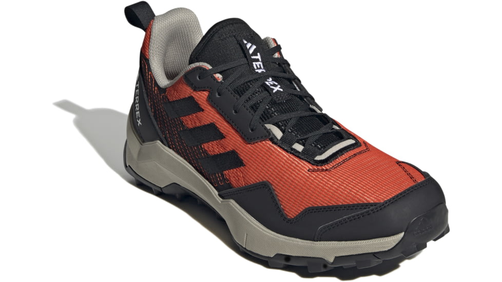 Adidas Terrex AX4 Hiking Shoes - Mens, Non-Dyed/Core Black/Semi Impact Orange, 12 US, HQ9023-12