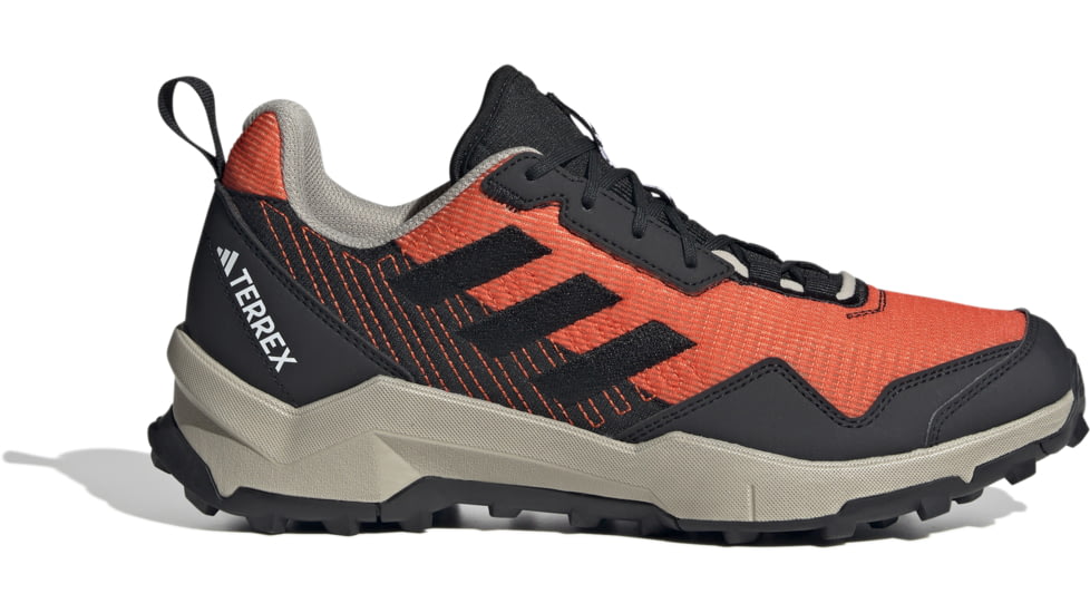Adidas Terrex AX4 Hiking Shoes - Mens, Non-Dyed/Core Black/Semi Impact Orange, 12 US, HQ9023-12
