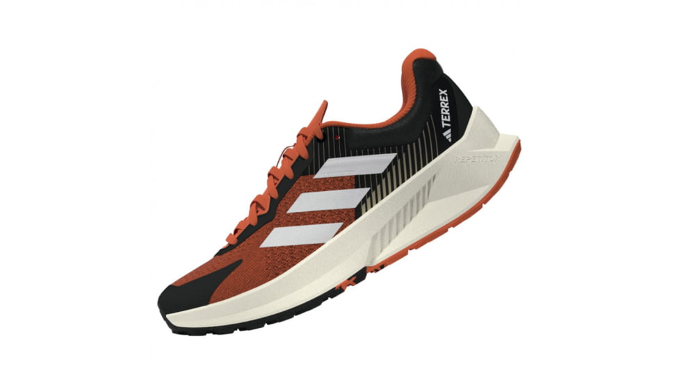 Adidas Terrex Soulstride Flow Trail Running Shoes - Mens, Black/Crystal White/Impact Orange, 12US, HP5564-12