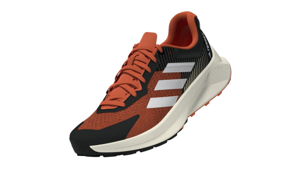 Adidas Terrex Soulstride Flow Trail Running Shoes - Mens, Black/Crystal White/Impact Orange, 12US, HP5564-12
