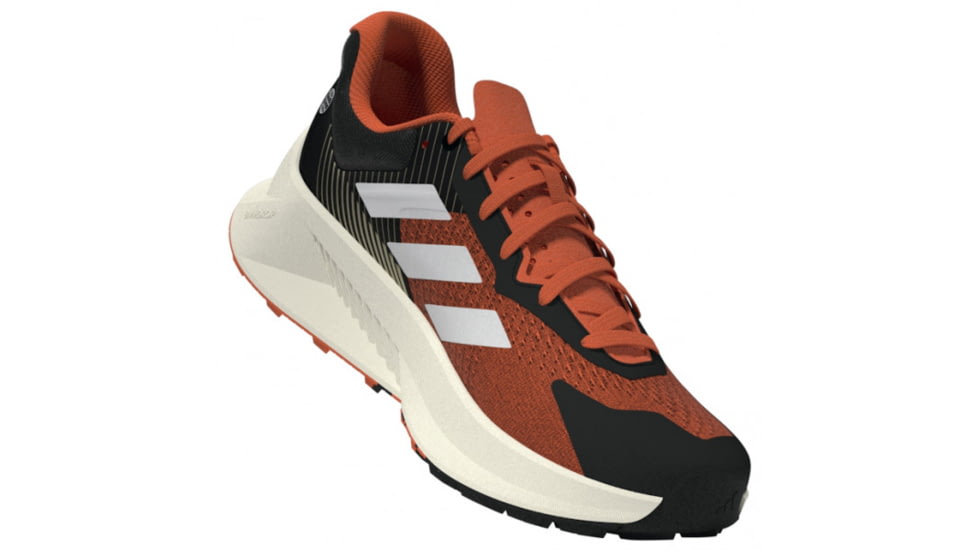 Adidas Terrex Soulstride Flow Trail Running Shoes - Mens, Black/Crystal White/Impact Orange, 12US, HP5564-12