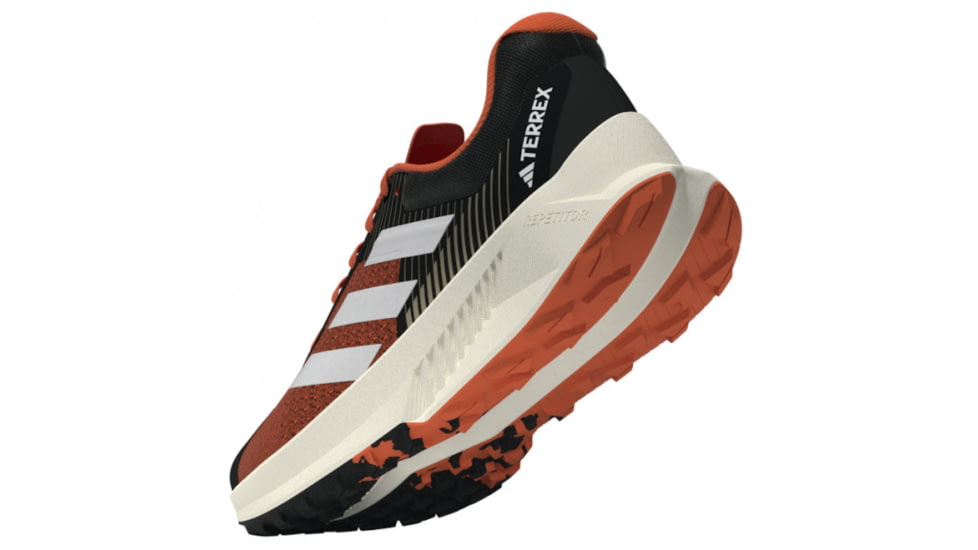 Adidas Terrex Soulstride Flow Trail Running Shoes - Mens, Black/Crystal White/Impact Orange, 12US, HP5564-12