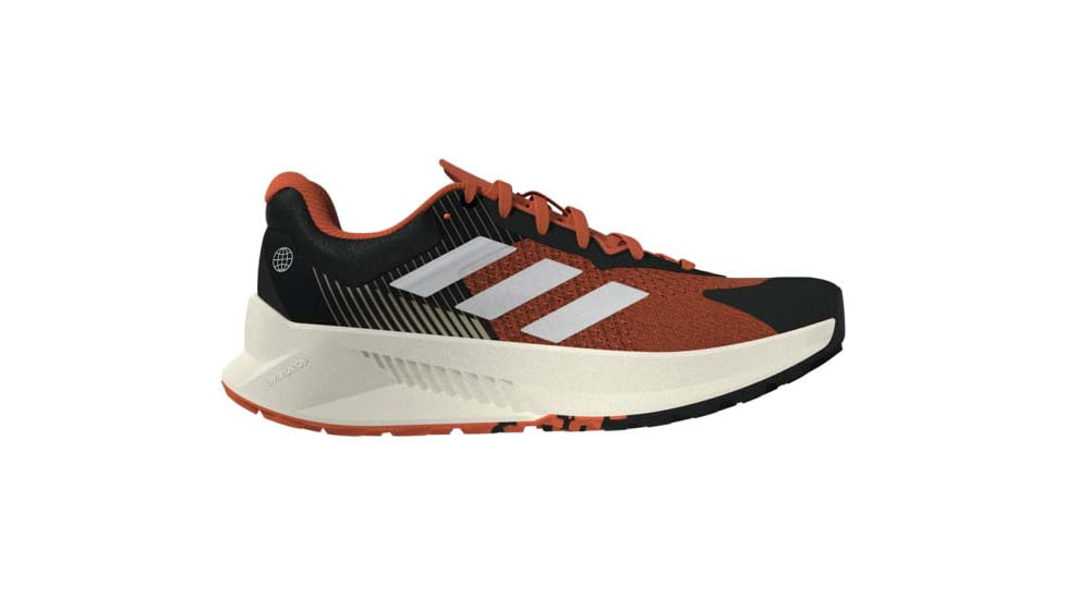 Adidas Terrex Soulstride Flow Trail Running Shoes - Men's, Black/Crystal White/Impact Orange, 12US, HP5564-12