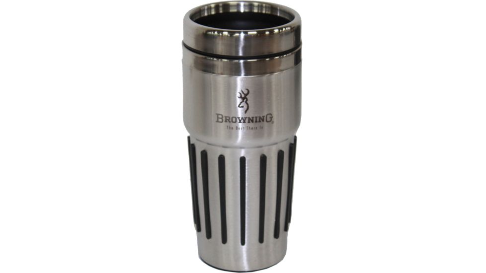 AES Optics Browning Stainless Mug, Rubber Grip Bottom 98930