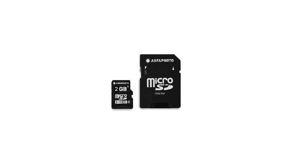 AGFAPhoto Micro SD Card w/ Adapter Case 2GB AP2GBMSDCard