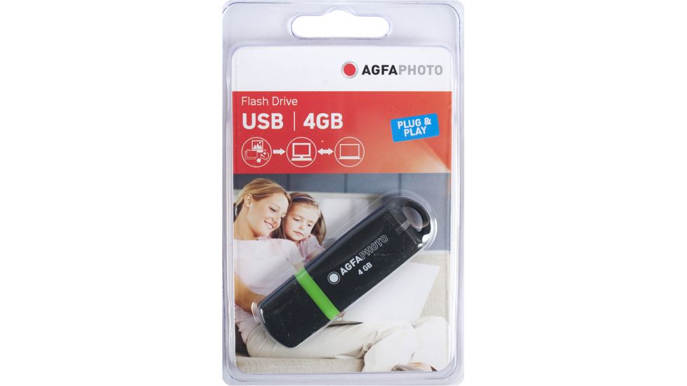 AGFAPhoto USB Flash Memory Stick, 4GB - AP4GBUSBFDR