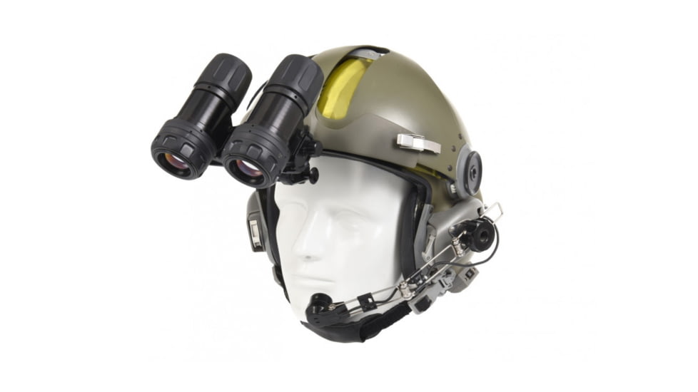 AGM Global Vision Apache A9 Aviator Night Vision Aviation Goggle System, Gen 3, Auto-Gated, Level 1, Black, 12AA9123353111