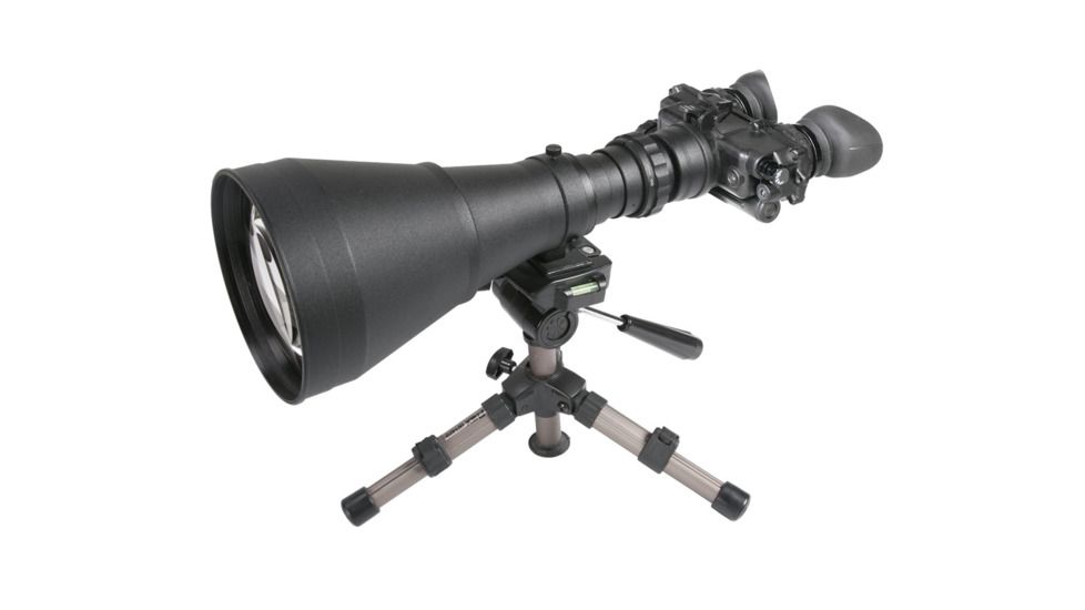 AGM Global Vision FoxBat-LE10 Night Vision Bi-Ocular, Mil-Spec, 9.6x, Gen 2+ White Phosphor, /w Sioux850 Long-Range Infrared Illuminator, Black 13FXL922254011