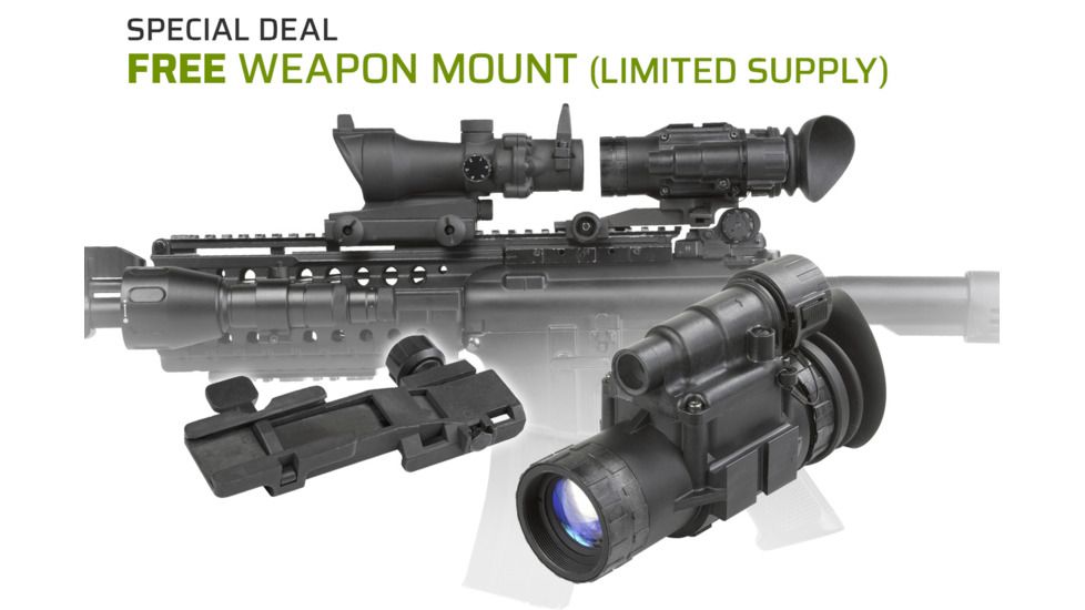 AGM Global Vision MUM-14A Multi-Purpose Night Vision Monocular, Mil-Spec, Gen 2+ Level 3, Black 11M14122353031