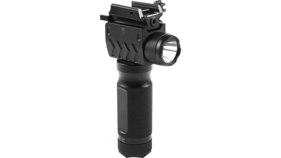 AIM Sports Inc Flashlight 180 Lumens w/ Tactical Grip/Laser/Strobe/Aluminum FTGL180