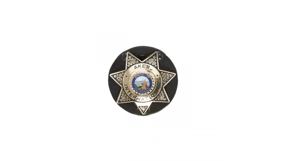Aker Leather Aker - 592 Clip-on Star Badge Holder - A592-BP