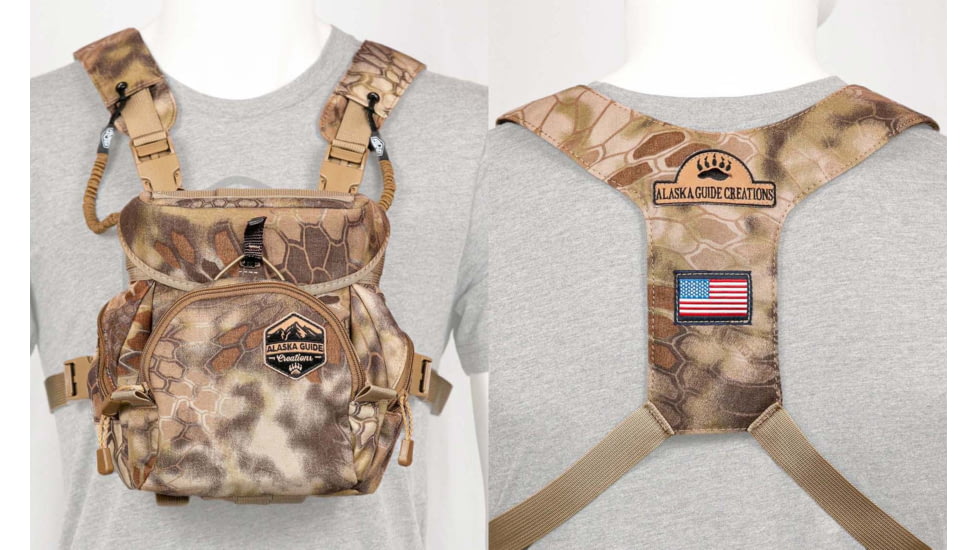 Alaska Guide Creations Denali Gen L Binocular Harness, Kryptek Highlander, DEN-L-KRY