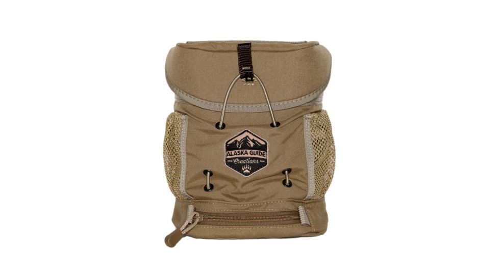 Alaska Guide Creations The Kodiak Kiss Binocular Harness w/ Max Pocket, Up To 42mm Objective Lenses, Coyote Brown KSM-CB