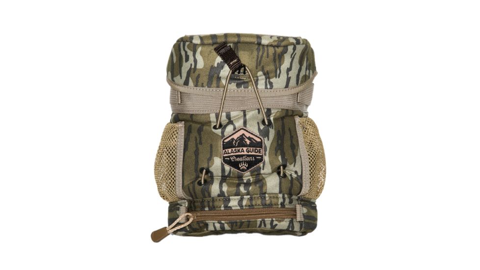 Alaska Guide Creations The Kodiak Kiss Binocular Harness w/ Max Pocket, Up To 42mm Objective Lenses, Mossy Oak - Bottomland KSM-MOBL