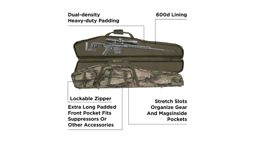 Allen Velocity Tact Rifle Case, A-Tacs Intermediate Extreme Camo, 55in, 10938