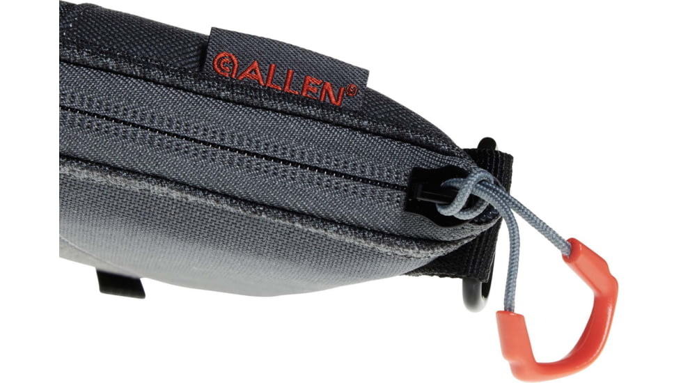 Allen Auto-Fit 2.0 Handgun Case, Heather Gray/Red, 10.5 in x 7.25 in, 7748