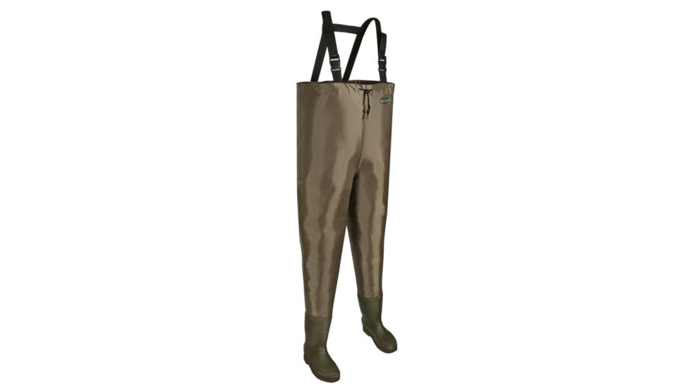 Allen Brule River Bootfoot Cleated Waders, Brown, Size 9, 11869