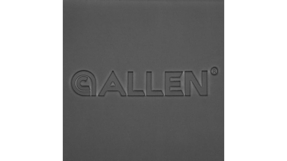 Allen Competitor Premium Molded Lockable Range Bag, Internal Tote and Fold-Up Gun Mat, Heather Gray/Red, 16.6 in x 9 in x 11.8 in, 8325