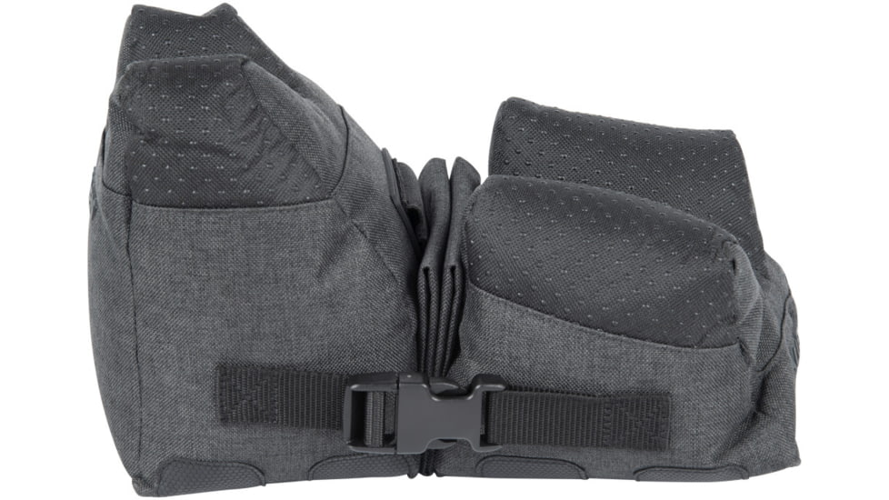 Allen Eliminator Front/Rear Range Bag Combo w/Connected Style Front and Rear, Gray, Polyester, 18415
