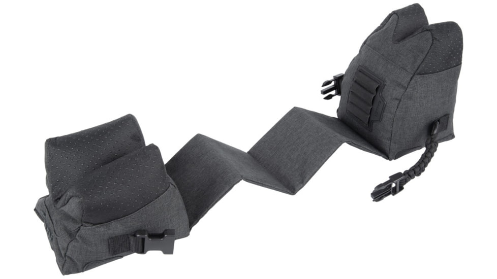 Allen Eliminator Front/Rear Range Bag Combo w/Connected Style Front and Rear, Gray, Polyester, 18415