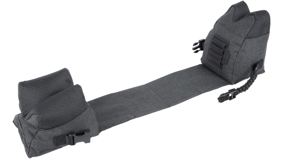 Allen Eliminator Front/Rear Range Bag Combo w/Connected Style Front and Rear, Gray, Polyester, 18415