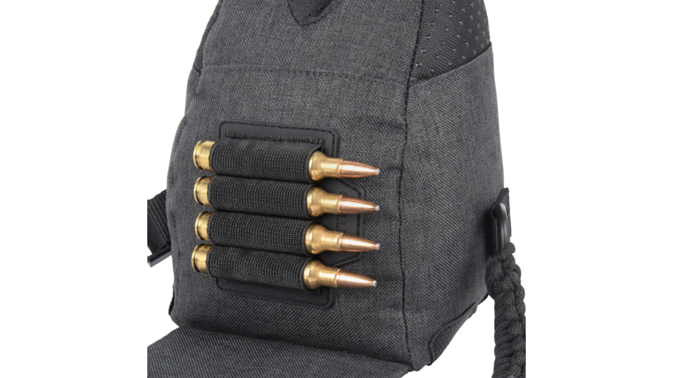 Allen Eliminator Front/Rear Range Bag Combo w/Connected Style Front and Rear, Gray, Polyester, 18415