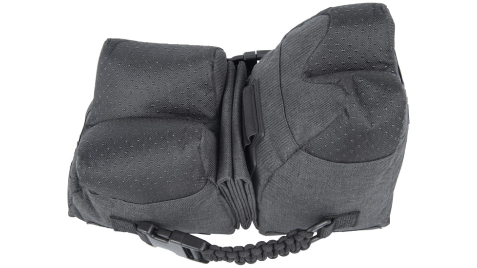 Allen Eliminator Front/Rear Range Bag Combo w/Connected Style Front and Rear, Gray, Polyester, 18415