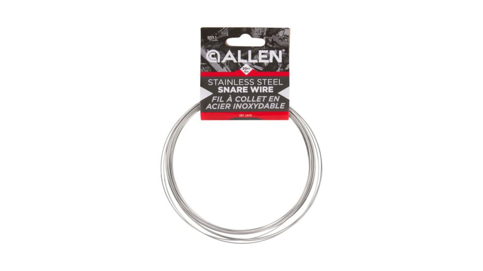 Allen Hunting Snare Wire, 20 L, Stainless Steel, 9511