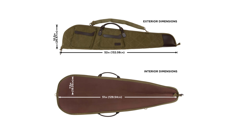 Allen North Platte Heritage Rifle/Shotgun Case, Olive, 52in, 543-52