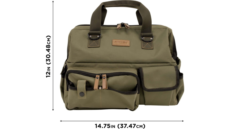 Allen Triumph Ripstop Range Bag and Handgun Mat, Olive Green, 14.75 in x 10 in x 12 in, 8329