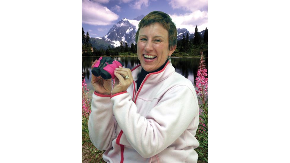 Alpen Breast Cancer Foundation 8x25mm Wide Angle Prism Binoculars, Pink - 263PINK