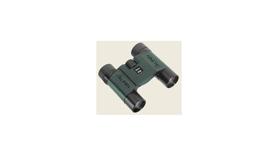 Alpen Shasta Ridge 10x25mm Waterproof Long Eye Relief Compact Binocular,Green 375SR