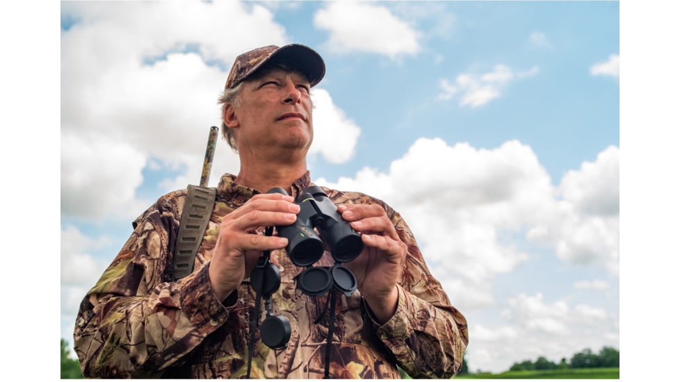 Alpen Trail-Tec 10X25 Compact Binoculars - LCD digital compass, thermometer, clock 615