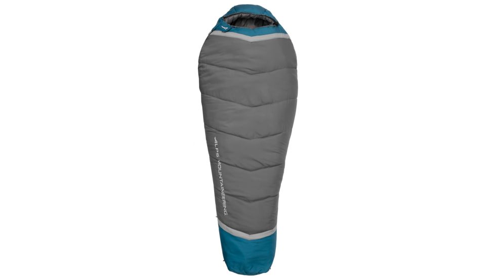 ALPS Mountaineering Blaze 0 Sleeping Bag, Regular, Blue Coral/Coal, 32in x 80in, 4551433