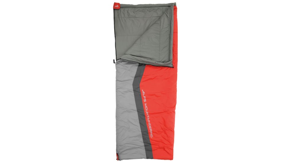 ALPS Mountaineering Cinch 40 Sleeping Bag, Flame Red/Coal, 35in x 82in, 4701442