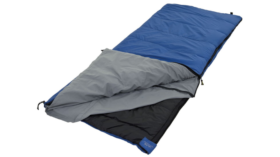 ALPS Mountaineering Crater Lake Outfitter Sleeping Bag, Blue, 494375ZIP
