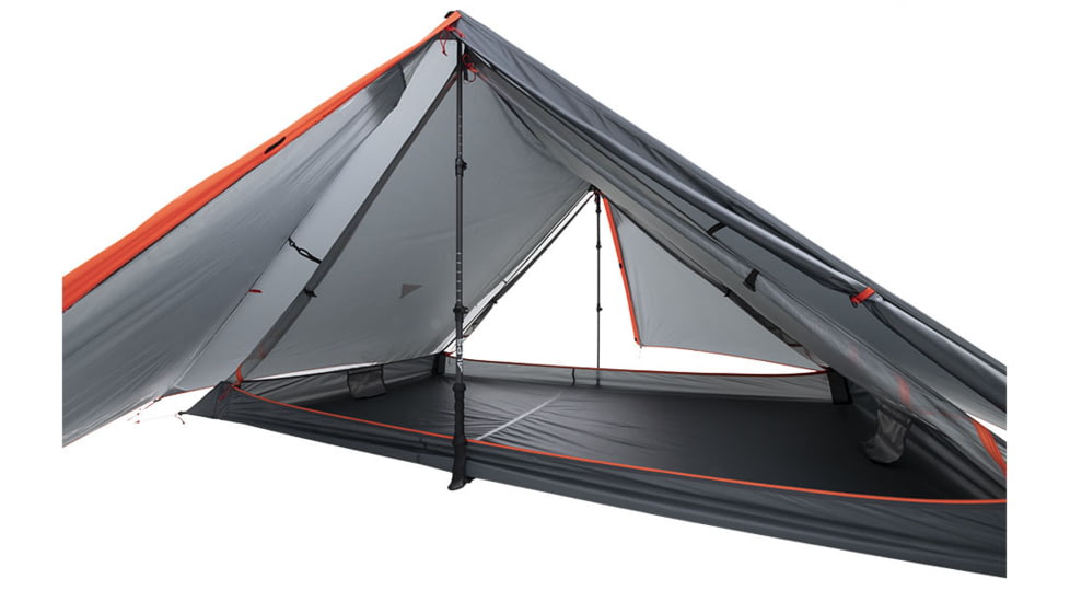 ALPS Mountaineering Hex 2-Person Tent, Charcoal/Red, 5200042