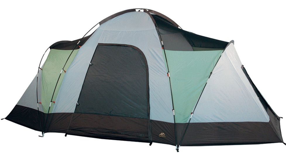 ALPS Mountaineering Meramac Room - Sage/Rust Tent, 3 Room, 7+ Person 60310