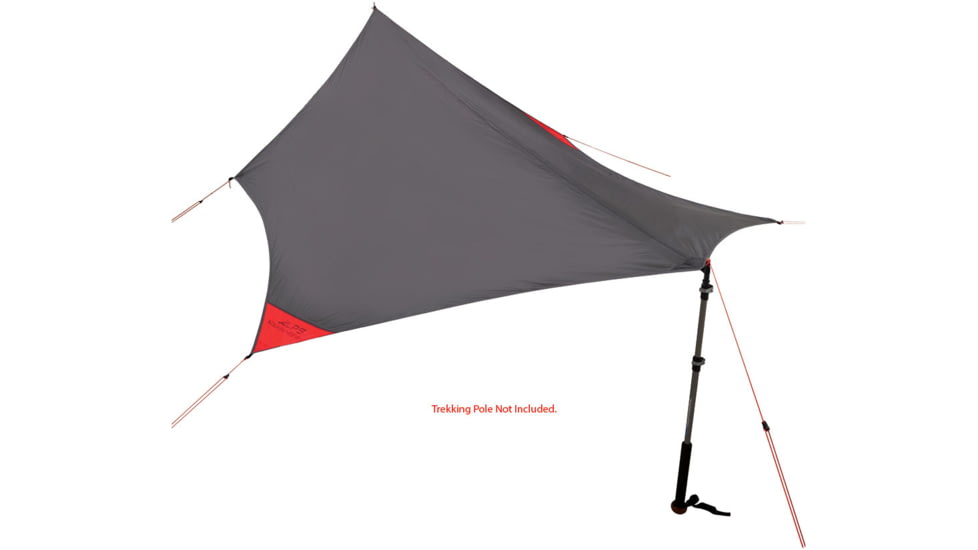 ALPS Mountaineering Ultra-Light Tarp Shelter, Charcoal/Red, 5970018